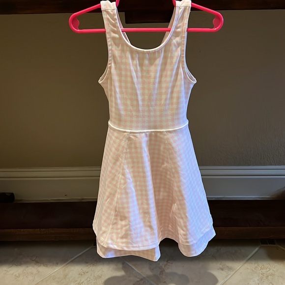 SweetHoney Pink Plaid Athletic Dress with Shorts (size 6) - Picture 4 of 6